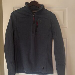 Khombu Gray Fleece-Lined Jacket with Pink Accents